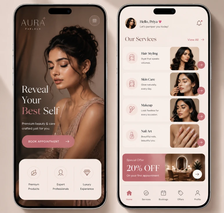 Dreama skincare brand website with bold product photography